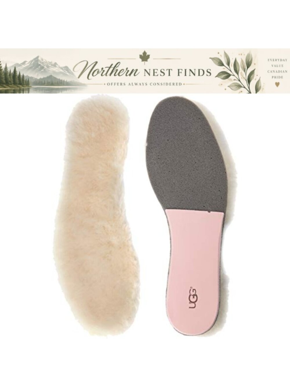Sheepskin Insole 17mm Plush Cushion Shoe Comfort